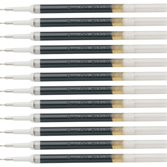 EnerGel Retractable Liquid Pen Refills - 0.70 mm , Medium Point - Blue Ink - Smudge Proof, Smear Proof, Quick-drying Ink, Glob-free, Smooth Writing - 12 / Box