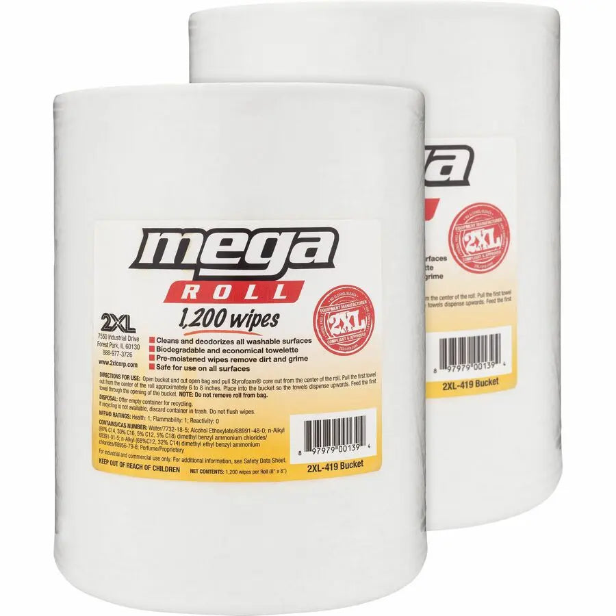 2Xl Mega Roll Wipes