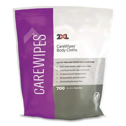 2XL Performance Body Cloths, 1-Ply, 6 x 8, Unscented, White, 700/Pack, 2 Packs/Carton (TXLL336)