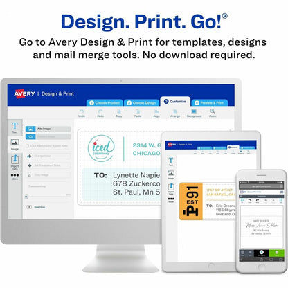 Avery® White Shipping Labels, 8-1/2" x 11" , 20 Labels (8255) - 8 1/2" Width x 11" Length - Permanent Adhesive - Inkjet - Matte - White - Paper - 1 / Sheet - 20 Total Sheets - 20 Total Label(s) - 20 / Pack