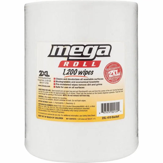 2Xl Mega Roll Wipes