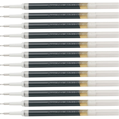EnerGel Retractable Liquid Pen Refills - 0.70 mm , Medium Point - Blue Ink - Smudge Proof, Smear Proof, Quick-drying Ink, Glob-free, Smooth Writing - 12 / Box