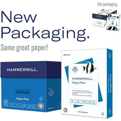Hammermill Copy Plus Paper - White - 92 Brightness - Letter - 8 1/2" x 11" - 20 lb Basis Weight - Acid-free, Quick Drying - White - 500 / Ream Product Tour