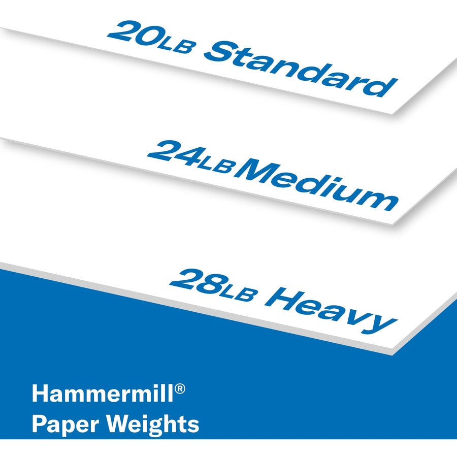 Hammermill Copy Plus Paper - White - 92 Brightness - Letter - 8 1/2" x 11" - 20 lb Basis Weight - Acid-free, Quick Drying - White - 500 / Ream Product Tour