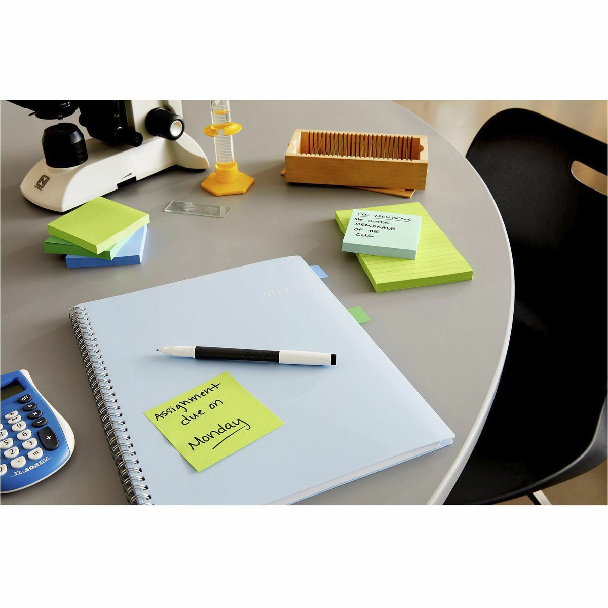 Post-it® Super Sticky Notes Cube - 3" Flag/Note Width x 3" Flag/Note Length - Square - 360 Sheets per Pad - Guava, Acid Lime, Aqua Splash - Paper - Sticky, Recyclable - 1 Pack