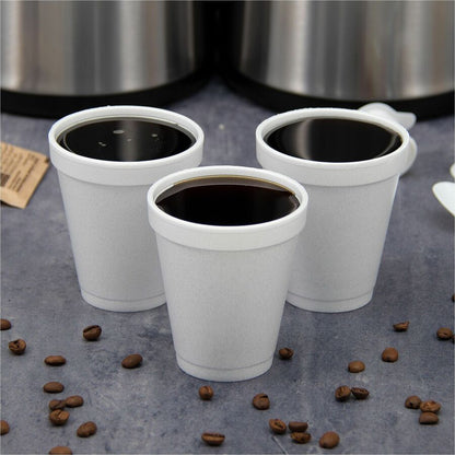 Dart J Cup 20 oz Insulated Foam Cups - 20 fl oz - Round - White - Foam - Beverage, Coffee, Cappuccino, Soft Drink, Juice, Hot Drink, Cold Drink, Iced Tea, Smoothie - 20/Pack - 25 / Carton