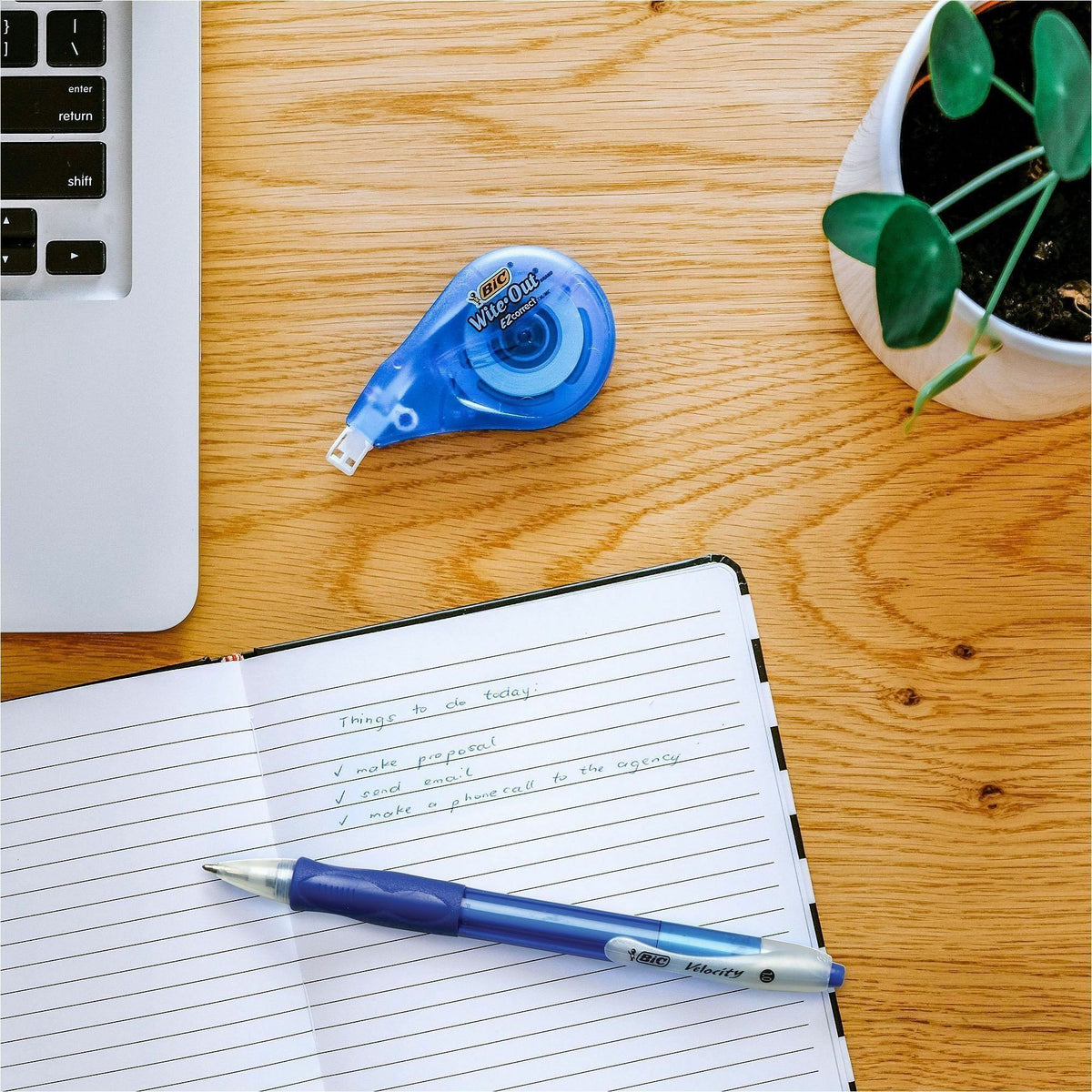 BIC Retractable Ballpoint Pens - Refillable - Retractable - Blue Ink - Translucent Blue Barrel - 12 / Dozen