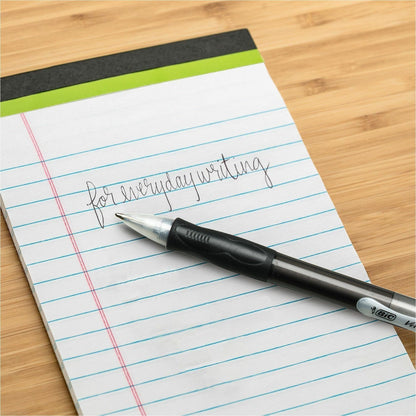BIC Retractable Ballpoint Pens - Refillable - Retractable - Black Ink - Transparent Black Barrel - 12 / Dozen