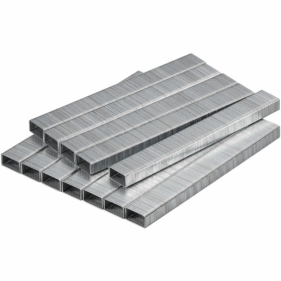 Bostitch PowerCrown 1/4" Standard Premium Staples - Standard - 1/4" Leg - 1/2" Crown - Holds 20 Sheet(s) - for Paper - Chisel Point, Galvanized - Silver - High Carbon Steel - 0.9" Height x 2.3" Width x 4.1" Length - 210 Per Strip - 5000 / Box