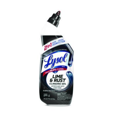 LYSOL® Brand Disinfectant Toilet Bowl Cleaner w/Lime/Rust Remover, Atlantic Fresh Scent, Angle-Neck Bottle