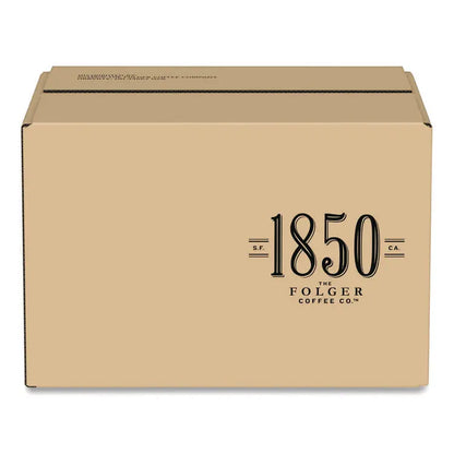 1850 Black Gold Coffee Ground Coffee Fraction Packs, 2.5 oz Pack, 24 Packs/Carton (FOL21512)