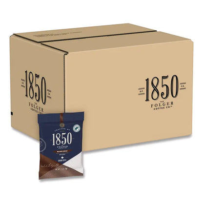 1850 Black Gold Coffee Ground Coffee Fraction Packs, 2.5 oz Pack, 24 Packs/Carton (FOL21512)