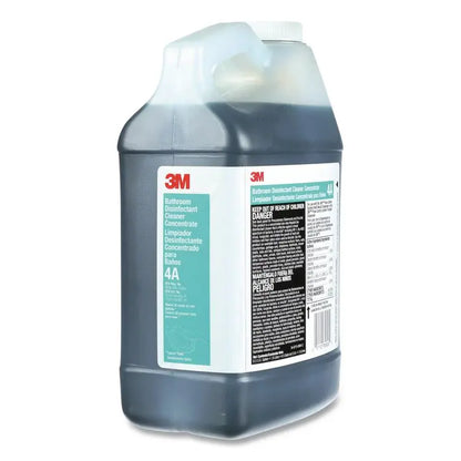 3M/COMMERCIAL TAPE DIV. Bathroom Disinfectant Cleaner Concentrate 4A, Baby Powder Scent, 0.5 gal Bottle, 4/Carton (MMM4A)