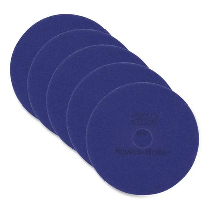3M/COMMERCIAL TAPE DIV. Clean and Shine Pad, 13" Diameter, Brown/Yellow, 5/Carton (MMM09549)