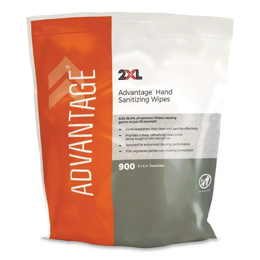 2XL Gym Wipes Advantage, 1-Ply, 6 x 8, Unscented, White, 900/Roll, 4 Rolls/Carton (TXLL36R)