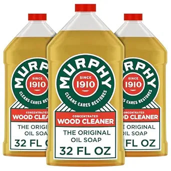 Murphy Oil Soap Concentrated Formula, Wood Cleaner, No-Rinse Floor Cleaner, Citronella Oil Scent, 32 fl oz Bottle (3 Pack)