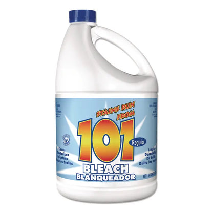 101 Regular Cleaning Low Strength Bleach, 1 gal Bottle, 6/Carton (KIK11006755042)