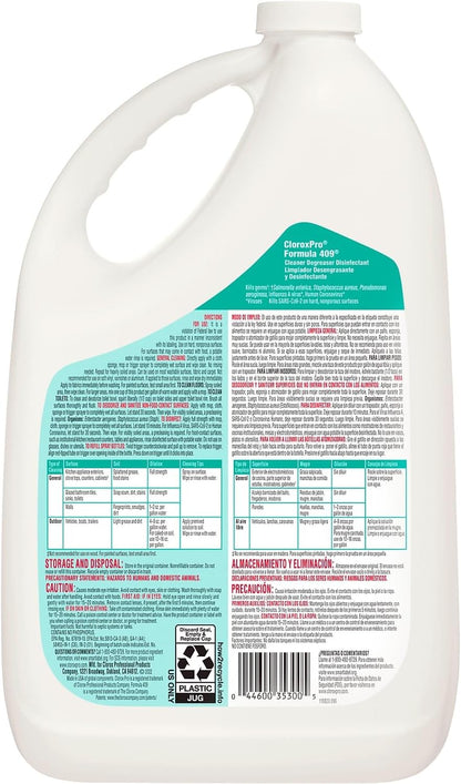 CloroxPro Formula 409 Cleaner Degreaser Disinfectant Refill, 128 fl. oz. (35300)