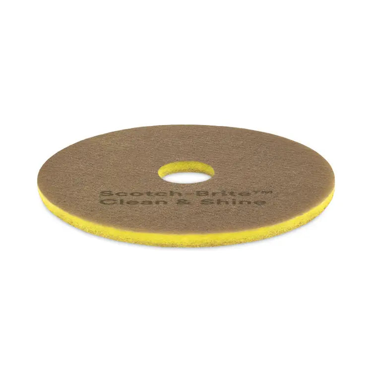 3M/COMMERCIAL TAPE DIV. Clean and Shine Pad, 15" Diameter, Brown, 5/Carton (MMM09540)