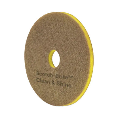 3M/COMMERCIAL TAPE DIV. Clean and Shine Pad, 15" Diameter, Brown, 5/Carton (MMM09540)