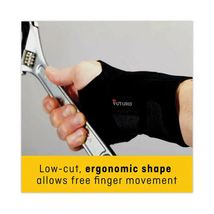 3M/COMMERCIAL TAPE DIV. Energizing Wrist Support, Small/Medium, Fits Right Wrists 5.5" to 6.75", Black, 12/Carton (MMM48400ENCT)