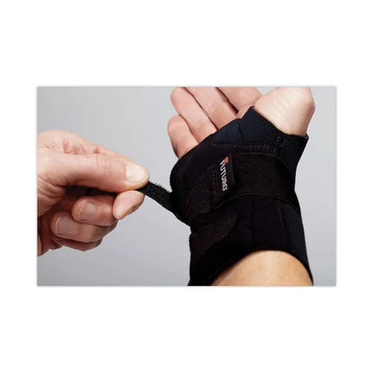 3M/COMMERCIAL TAPE DIV. Energizing Wrist Support, Small/Medium, Fits Right Wrists 5.5" to 6.75", Black, 12/Carton (MMM48400ENCT)